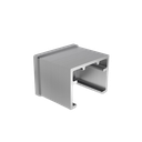 Endcap flat glass handrail 40x30x1mm AISI 304 satined