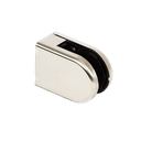 KRONOS D-shape, connection flat glass 8-12.76mm covercaps stainless steel