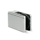 KRONOS square, connection Ø42.4mm glass 8-12.76mm covercaps stainless steel