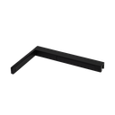 Reinforcement corner glass-wall 90° right, brass Stealth Black