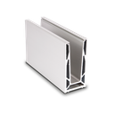 TL-6080 Glass profile L=200mm aluminum natural anodized