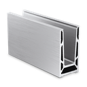 TL-6050 Glass profile L=200mm aluminum natural anodized