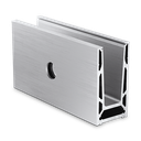 TL-6051 Glass profile L=200mm aluminum natural anodized
