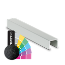 Handrail U-profile 26x23x2mm L=5000mm, aluminum RAL struct.