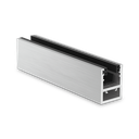 KAZIWALL-wall profil, glas 16.76mm L=200mm, aluminium natur anodiseret