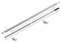 LAZORTRACK væg håndliste sæt 40x30x1mm L=5m, AISI 316 satin (Udgået produkt indtil 30/06/2026 eller så længe lager haves)