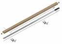 LAZORTRACK wall handrail set 60x40mm L=5mtr outdoor, oak laquered (discontinued product until 30/06/2026 or while stocks last)