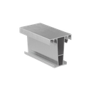 TL-1010 betonstøbeprofil til efterbehandling med Top-Cover L=5000mm alum. natur anodiseret