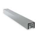 LAZORTRACK Glass handrail 40x30x1mm L=5mtr, AISI 304 satined (discontinued product until 30/06/2026 or while stocks last)