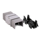 LAZORTRACK corner connector vert. adjust. 90-135° 40x30x1mm, AISI 304 satined (discontinued product until 30/06/2026 or while stocks last)