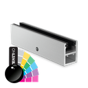 KAZIWALL side profile glass 10/10.76/12/12.76mm L=2500mm, aluminum RAL shiny