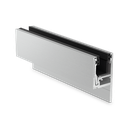 KAZIWALL side profile 2-piece glass 10/10.76/12/12.76mm L=5000mm, aluminum mill finish