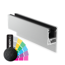 KAZIWALL side profile 2-piece glass 10/10.76/12/12.76mm L=5000mm, aluminum RAL structure