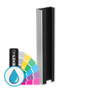 KAZIWALL wall profile glass 10/10.76/12/12.76mm L=3000mm, aluminum ARMOR RAL