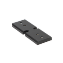 LAZORTRACK connector variable 42x48mm alum. black anodized