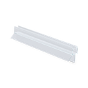 Duschdörrstätning med kort tätningsläpp och vattenavvisare för glas 10mm L=2200mm, plast genomskinlig