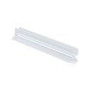 Shower door seal with water deflector and lower bellows for glass 10mm L=2200mm, plastic transparent