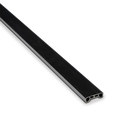 AIRFORCE plast profil forside glas tykkelse 8/8/4 (17.52mm) L=5000mm, plast sort