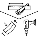Bending, cutting and drilling glass profile Trans-Level model 3011 L=2500mm (11-20 pcs.)
