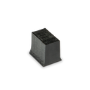 AIRFORCE fiksering blok glas tykkelse 8/8/4 (17.52mm), plast sort