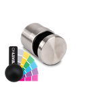 Glass adapter Ø50mm adjustable t=25-35mm glass thickness 16.76-21.52mm, AISI 316 RAL matt (GLASS IS ADJUSTABLE WHEN ASSEMBLED)