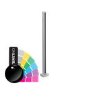 PIKASSO midpost 50x50mm H=1000mm 10-13.52mm, aluminum RAL shiny
