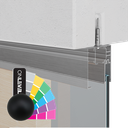 INFINITYSLIDE 69kg fixed glass Set (ceiling) glass/wood 1-panel L=3mtr, aluminum RAL matt