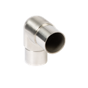 EMPIRE STATE POST corner connector 90° Round Ø42.4x2mm, AISI 304 satined