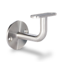 Handrail bracket for handrail Ø42.4mm with 2 mounting holes, AISI 304 satined