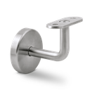 Handrail bracket with covercap flat connection, AISI 304 satined