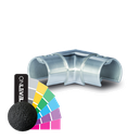 Corner connector 90° horizontal for glass handrail Ø42.4x1.5mm, AISI 304 RAL matt