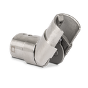 Corner connector adjustable up for glass handrail Ø42.4x1.5mm, AISI 304 satined