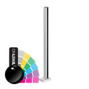 GUARDIAN OF THE UNIVERSE endpost top handrail 58x58mm H=1100mm glass 10.76mm, alum. RAL shiny