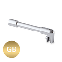 Reinforcement Set Ø19mm glass-wall 90° glass 6/8/10mm L(max)=1035mm, brass gold brushed