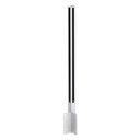 GUARDIAN OF THE UNIVERSE cornerpost side closed 58x58mm H=1400mm glass 10-10.76mm, aluminum natural anodized