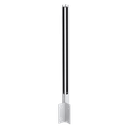 GUARDIAN OF THE UNIVERSE cornerpost side handrail 58x58mm H=1400mm glass 10-10.76mm, aluminum natural anodized