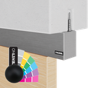 INFINITYSLIDE 69kg Set ceiling wood 1-panel including dampers L=2mtr, aluminum RAL matt