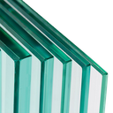 Glass panel 10/10/4 (21.52mm) fully tempered clear PVB foil clear all sides polished