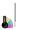 GUARDIAN OF THE UNIVERSE endpost side handrail 58x65mm H=1400mm glass 10.76mm, alum. RAL shiny