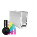 TF-6620 glass profile L=5000mm, aluminum RAL matt
