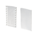 TF-6621 endcap right with covercap, aluminum mill finish