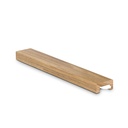 Glas kantbeskyttelse, glas 19-21.5mm L=2500mm, eg lakeret herunder glas montering tape