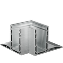 TF-3620 inside corner 90°, aluminum mill finish