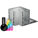 TF-3620 inside corner 90°, aluminum RAL shiny