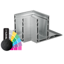 TF-3620 inside corner 90°, aluminum RAL structure