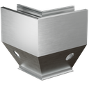 TF-3621 outside corner 90°, aluminum mill finish