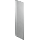 TF-3621 endcap left with covercap, aluminum natural anodized