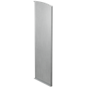TF-3621 endcap right with covercap, aluminum natural anodized