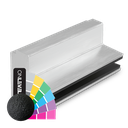 AIRFORCE L=1600mm for glass 17.52/21.52mm, aluminum RAL structure