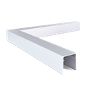 LAZORTRACK inside corner 90° 42x48mm, aluminum mill finish